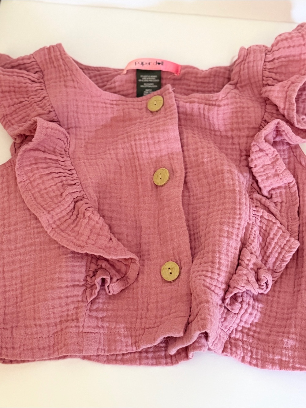Pink Ruffle Summer Two-Piece Set - Picture 3 of 5